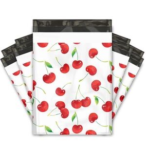 20 Cherry Poly Mailers – 10x13 Fruit Shipping Bags – Boutique Packaging 🍒